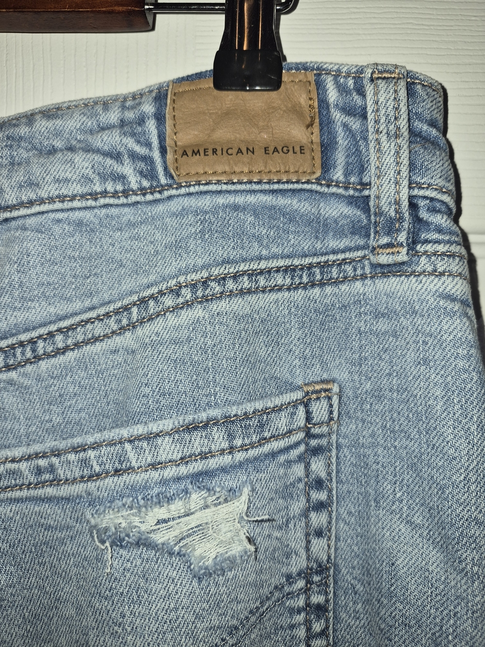 AMERICAN EAGLE A- LINE fit Light Blue Wide-Leg Jeans - Picture 4 of 14